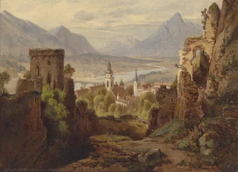 Vue sur Rattenberg sur l